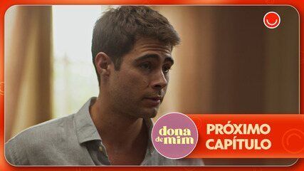 Jaques tenta manipular Davi para se aliar a ele em Dona de Mim.; Legenda da imagem. Reprodução: Globo