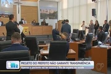 Vereadores de Sorocaba aprovam projeto que altera a transparência na fila de espera da saúde.; Reprodução: Globo