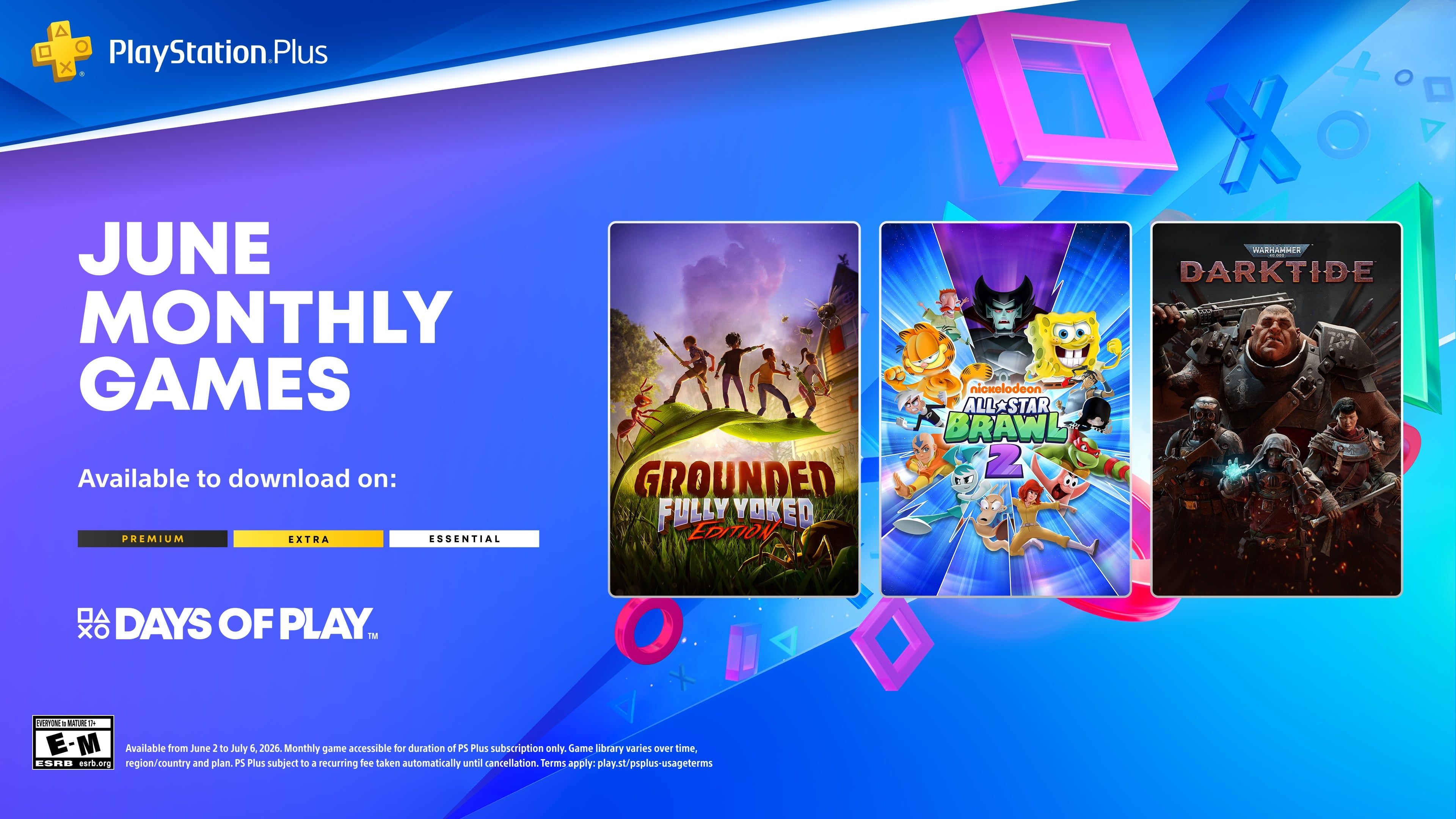 PlayStation Plus Monthly Games lineup for June 2026 announced