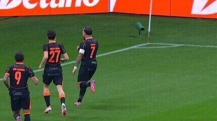 Legenda da imagem. Dorival Júnior em coletiva após Corinthians vencer o Atlético-MG. Reprodução: Retorno do item 11