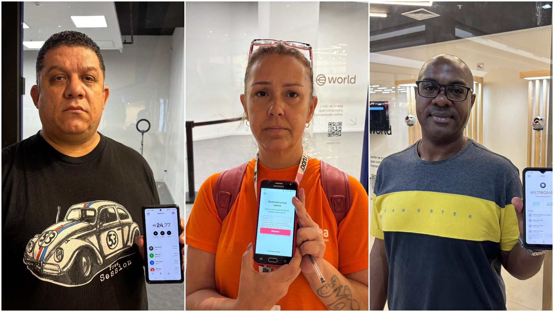 Dificuldades enfrentadas por brasileiros com aplicativo World App