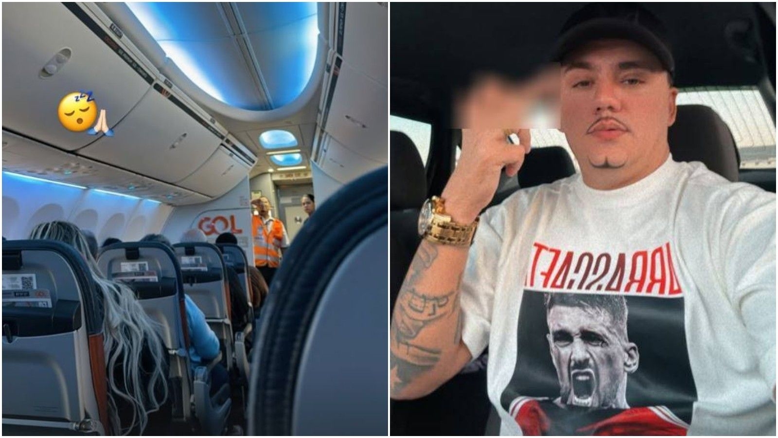 MC Dym é preso ao desembarcar no Aeroporto de Fortaleza, acusado de promover facção criminosa. Reprodução: Globo