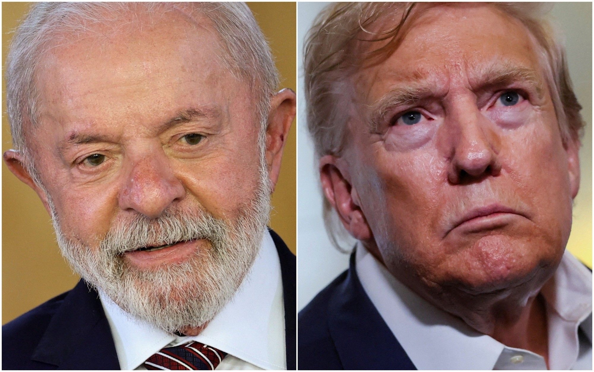 Lula e Trump trocam contatos para diálogo direto entre Brasil e EUA. Legenda da imagem. Reprodução: Retorno do item 11