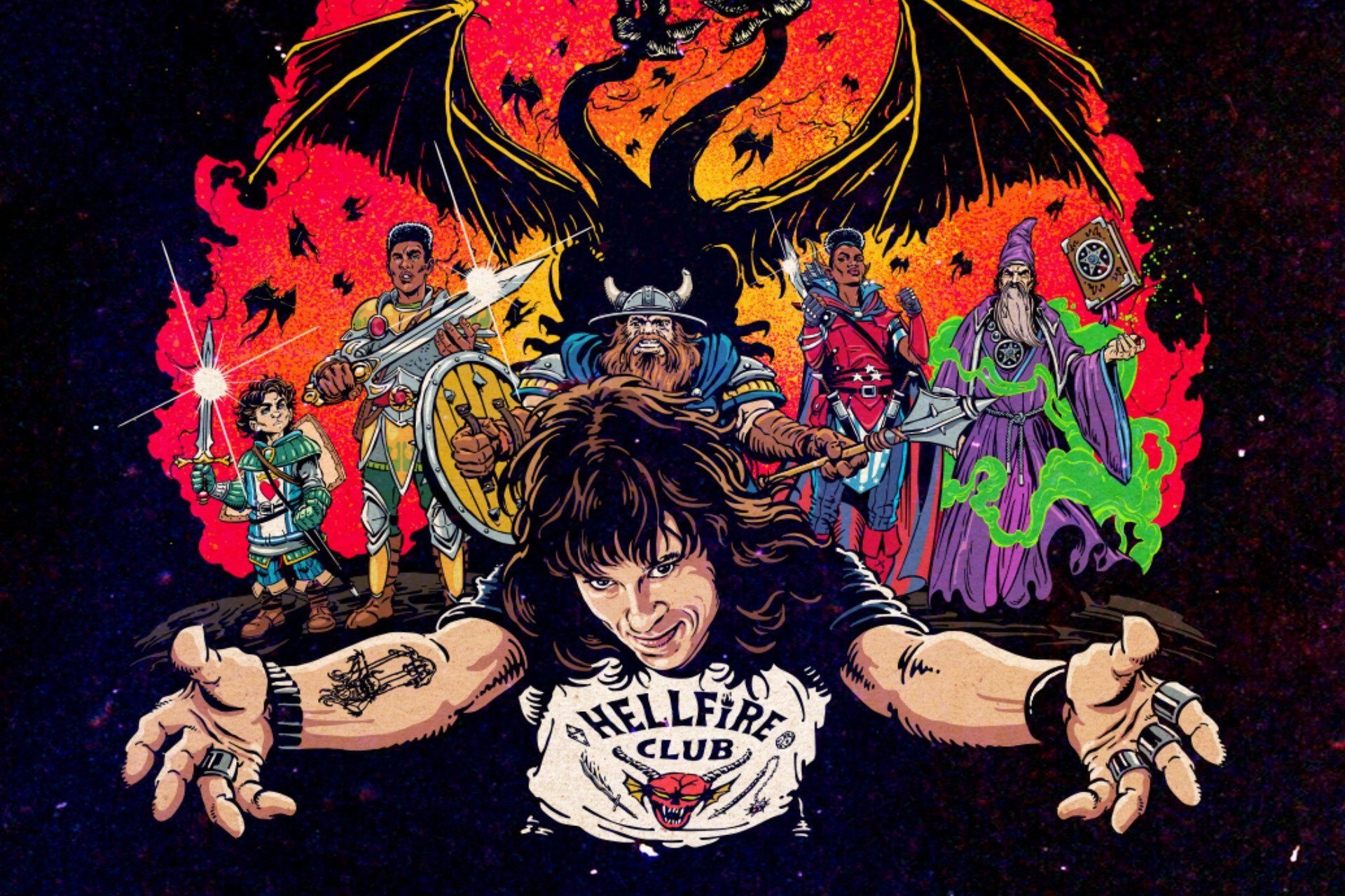 Novo jogo de 'Dungeons & Dragons' conecta fãs ao Hellfire Club de 'Stranger Things'. Reprodução: Gizmodo