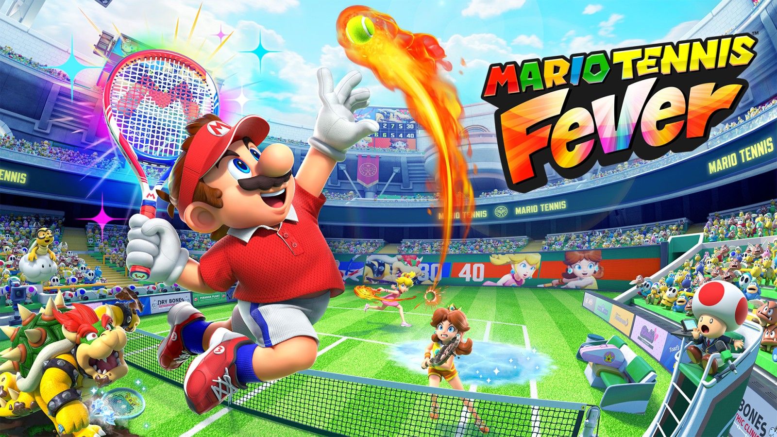 Mario Tennis Fever recebe atualização 1.1.1, trazendo melhorias e correções para os jogadores.