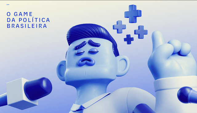 Jogadores participam de game sobre atuação de políticos no Congresso Nacional. Reprodução: IGN Brasil