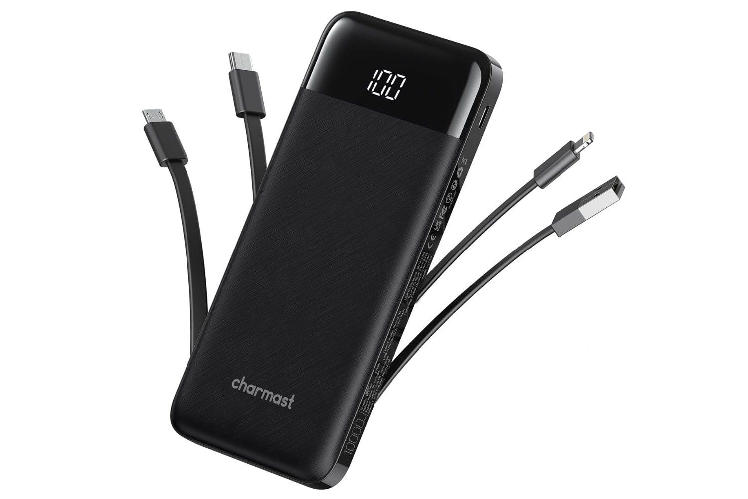 Power bank inovador com cabos integrados e diversas saídas para recarga prática. Reprodução: Gizmodo