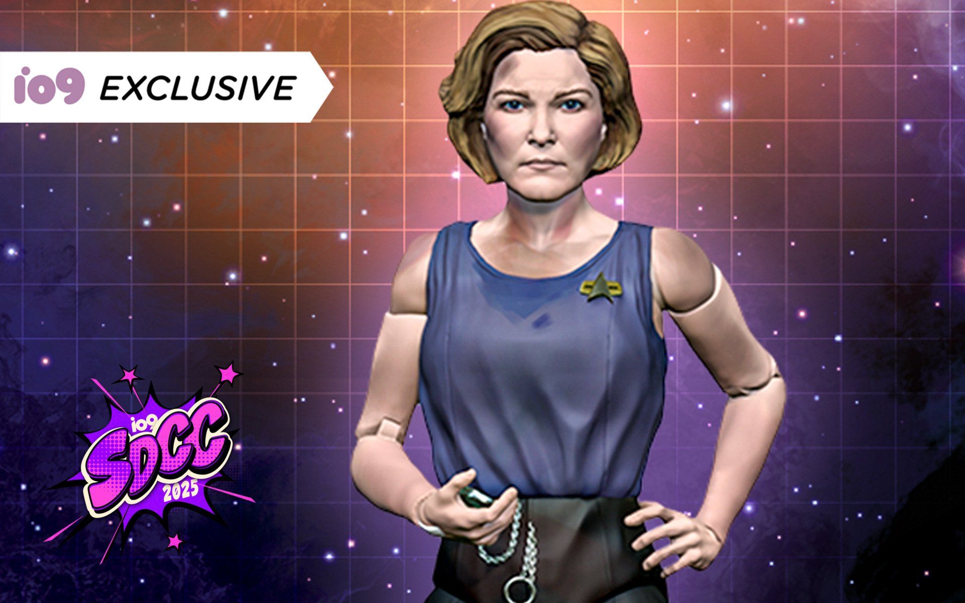 Nacelle revela novos bonecos de ação de 'Star Trek', incluindo a Capitã Janeway. Reprodução: Gizmodo