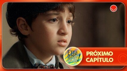 Samir pede a Candinho para não ser adotado pelos novos pais adotivos. Legenda da imagem. Reprodução: Retorno do item 11