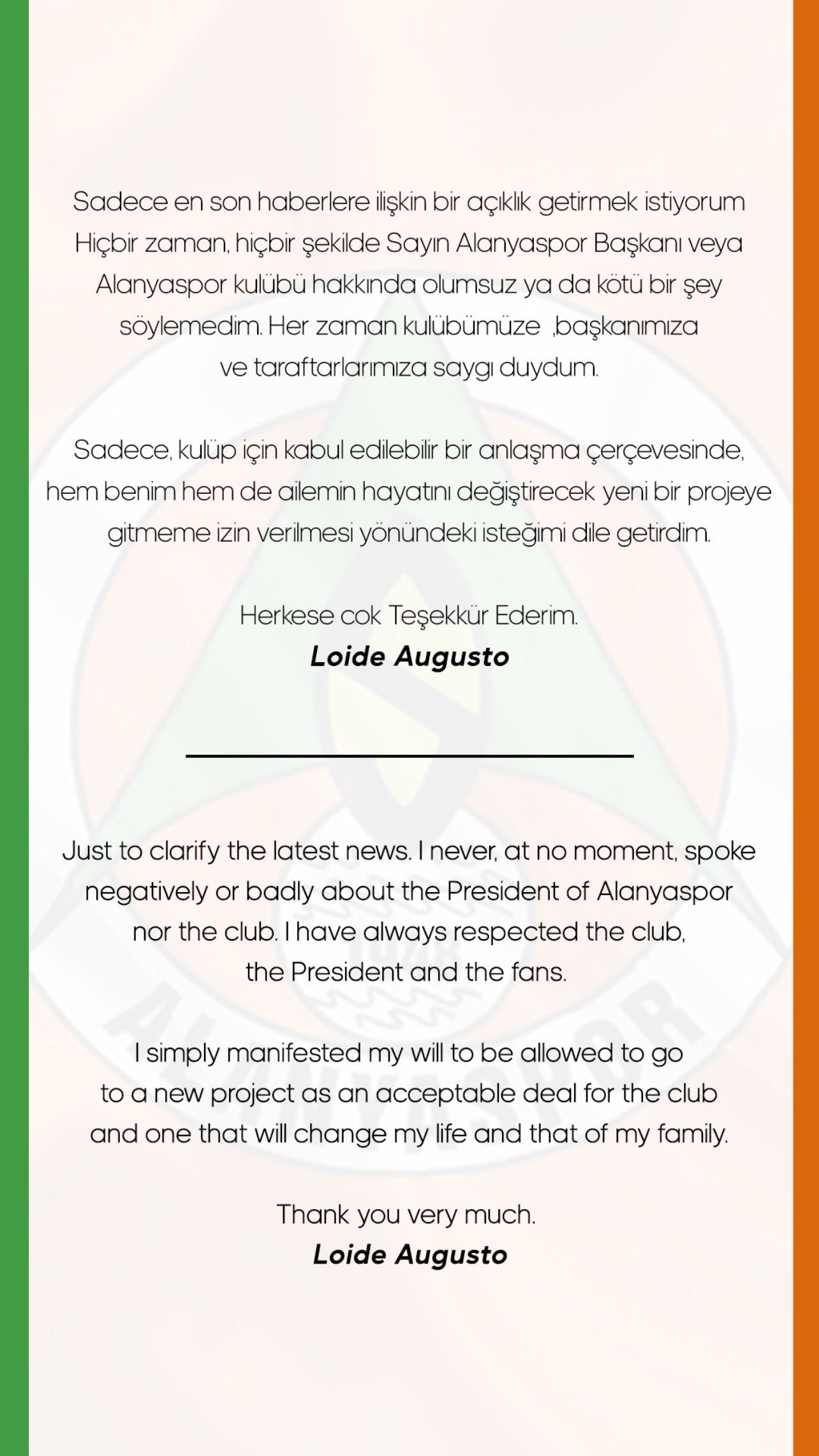 Loide Augusto fala sobre desejo de jogar no Vasco