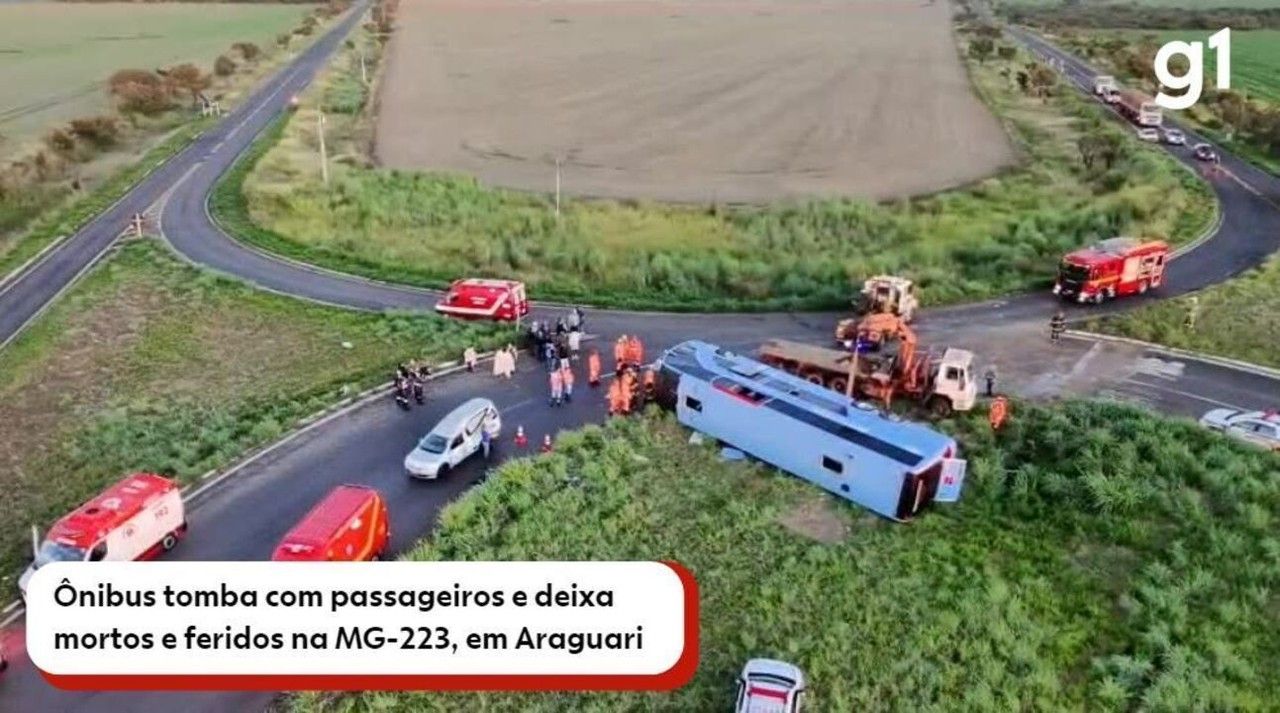 Acidente trágico próximo a Araguari deixa quatro mortos, incluindo duas crianças. Reprodução: Globo