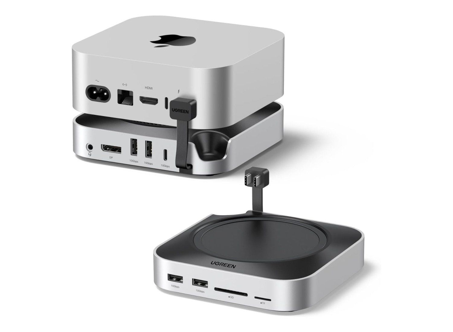 Ugreen Dock para Mac Mini M4 com desconto de 34%. Reprodução: Gizmodo