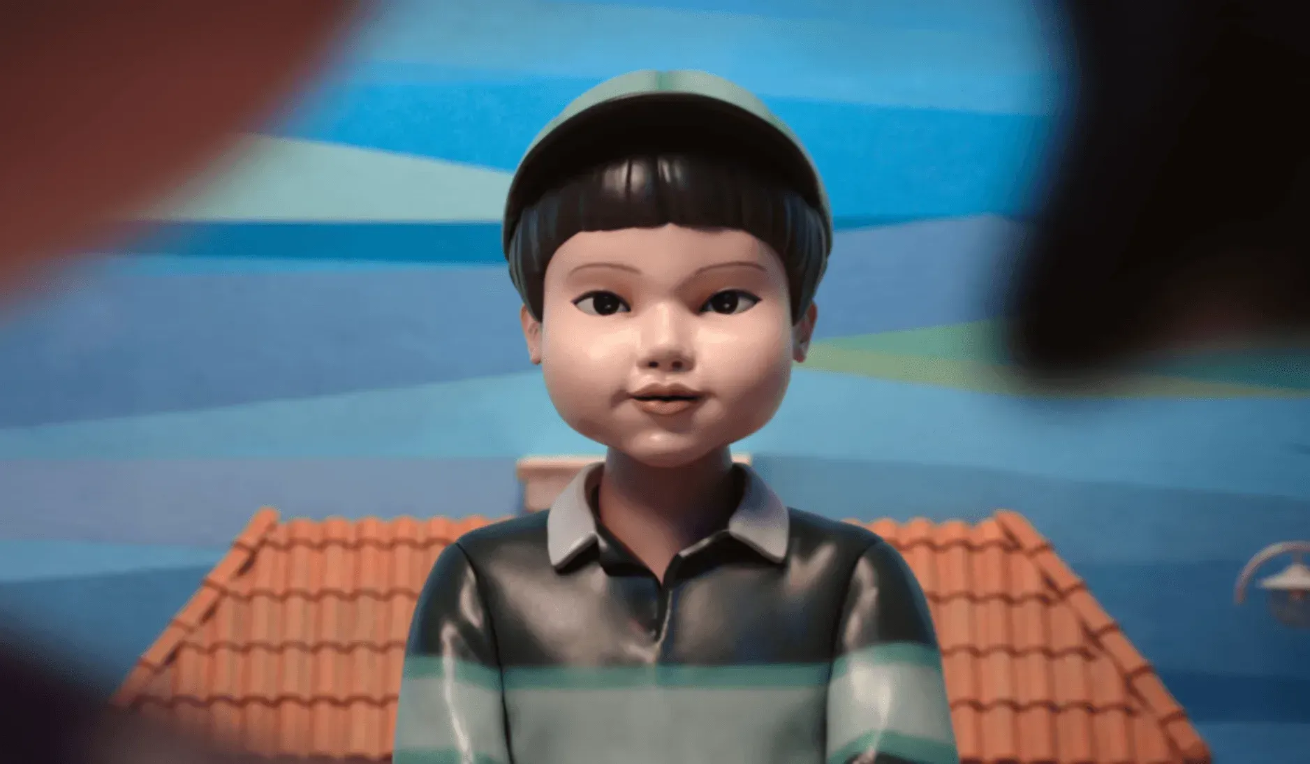 Gi-hun faz um sacrifício heroico pela sobrevivência do bebê em Round 6. Reprodução: Legião dos Heróis