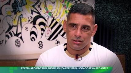 Diego Souza rebate críticas de Carlinhos Bala sobre sua carreira no futebol. Reprodução: Globo