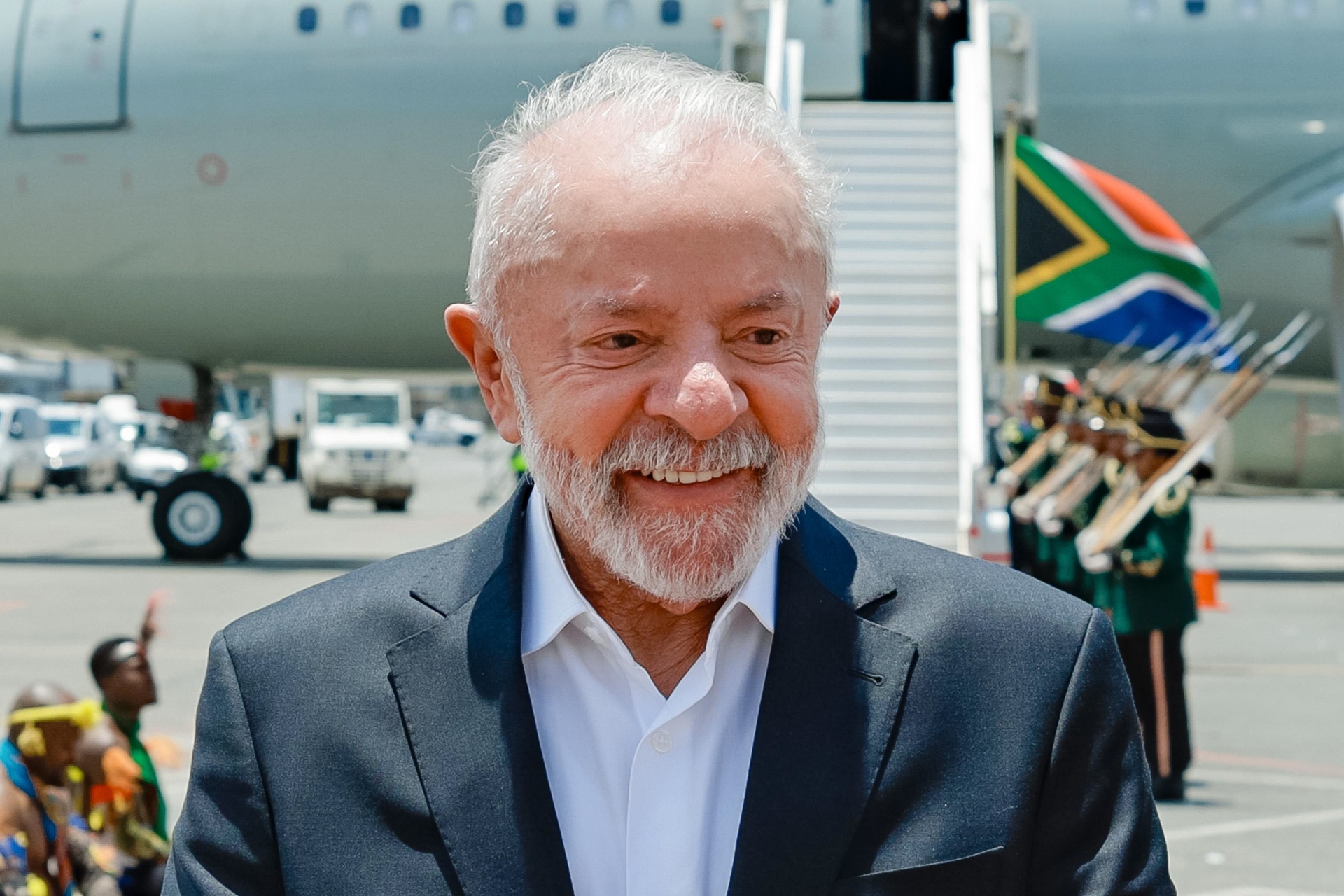Lula em Maputo, durante assinatura de nove acordos bilaterais e discurso sobre combate ao crime organizado. Reprodução: O Globo