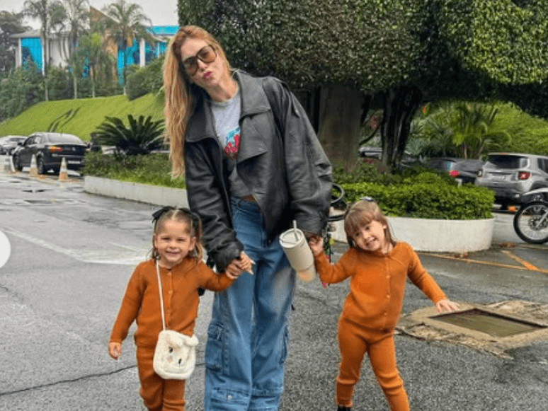 Virginia Fonseca grava o programa 'Sabadou' com as filhas, enquanto o término com Zé Felipe gera especulações. Reprodução: Terra