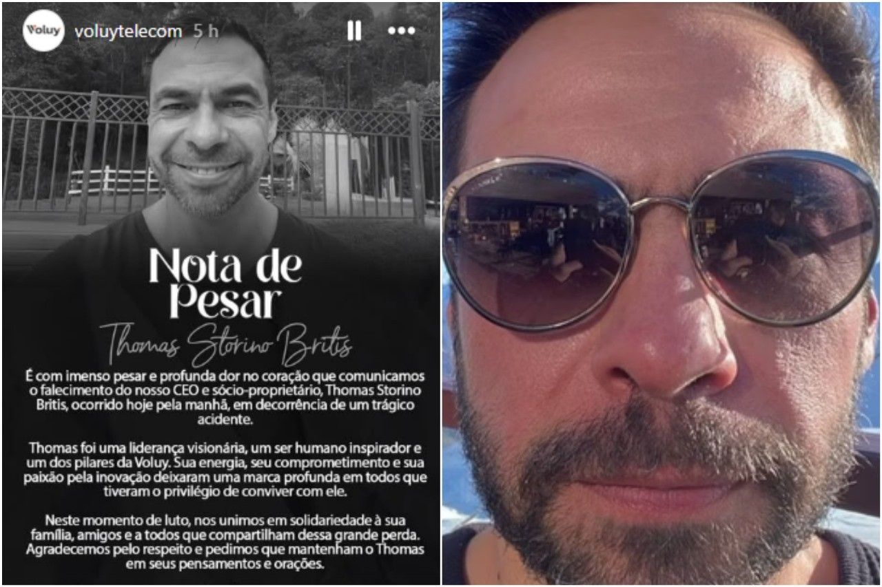 Tragédia em Boituva: paraquedista Thomas Storino Britis morre após colisão durante salto. Reprodução: Globo