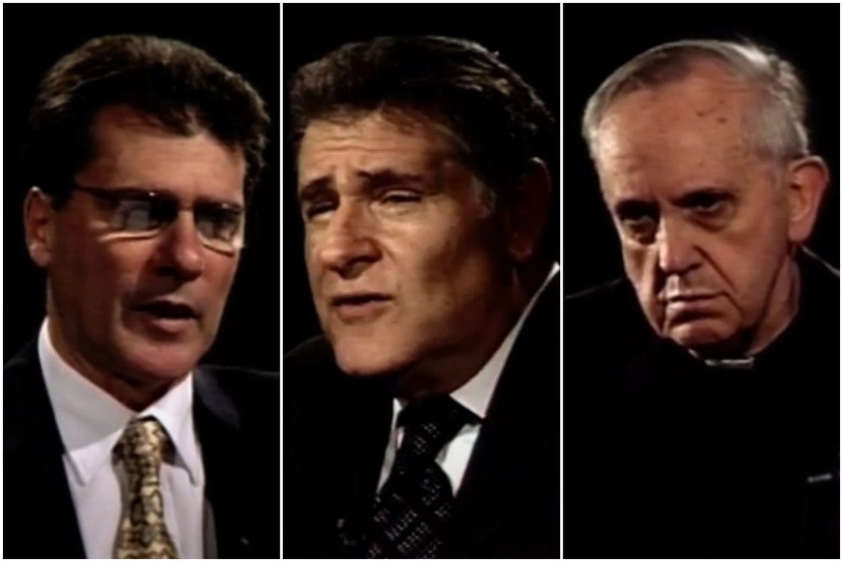 Pastor Marcelo Figueroa e rabino Abraham Skorka debatem temas importantes em série de vídeos. Reprodução: Globo