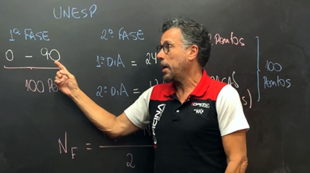 Candidatos da 2ª fase da Unesp 2026 em Araraquara acompanham cálculo da nota final.. Reprodução: G1