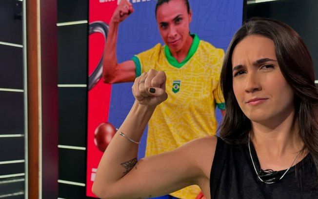 Mariana Spinelli deixa a ESPN e é anunciada como nova contratação da Globo.; Reprodução: Folha de São Paulo