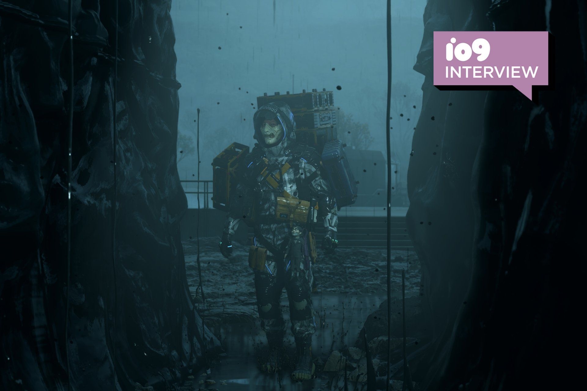 Ludvig Forssell discute a identidade sonora de Death Stranding 2 com Hideo Kojima. Reprodução: Gizmodo