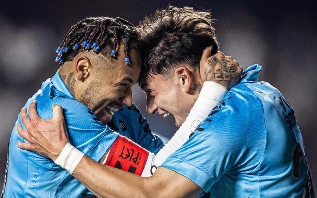 Neymar brilha e garante vitória do Santos sobre o Juventude, tirando o time da zona de rebaixamento. Reprodução: iG Esporte