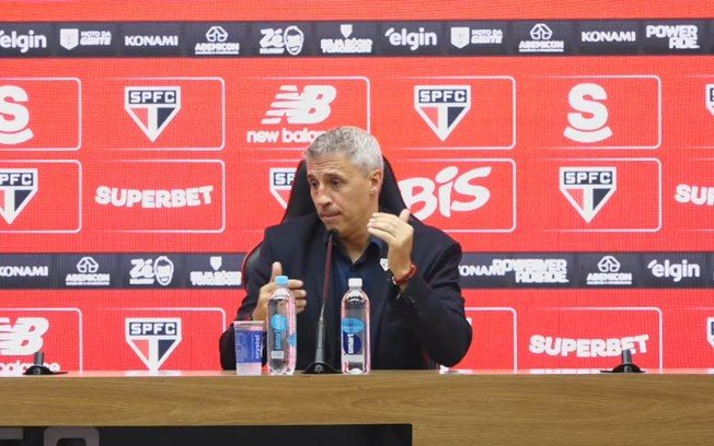 Crespo celebra evolução do São Paulo e domínio no clássico.. Reprodução: Esporte