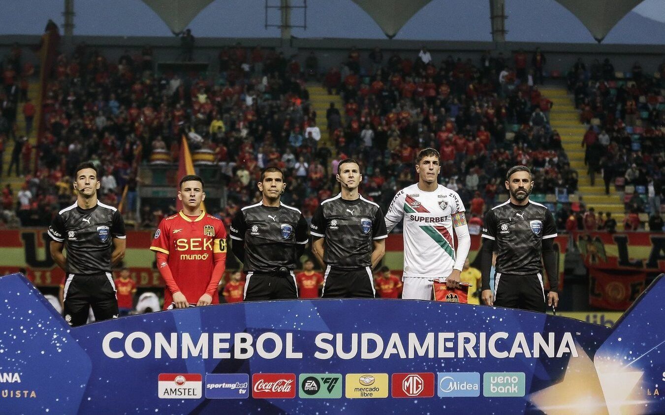 Fluminense atinge marca histórica de jogos na Sul-Americana após empate com o Unión Española. Reprodução: Lance