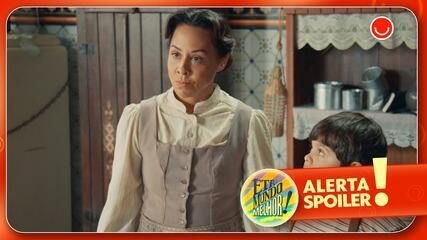 Zenaide e Ernesto tramam plano para enganar Candinho na novela Êta Mundo Melhor; Legenda da imagem. Reprodução: Globo