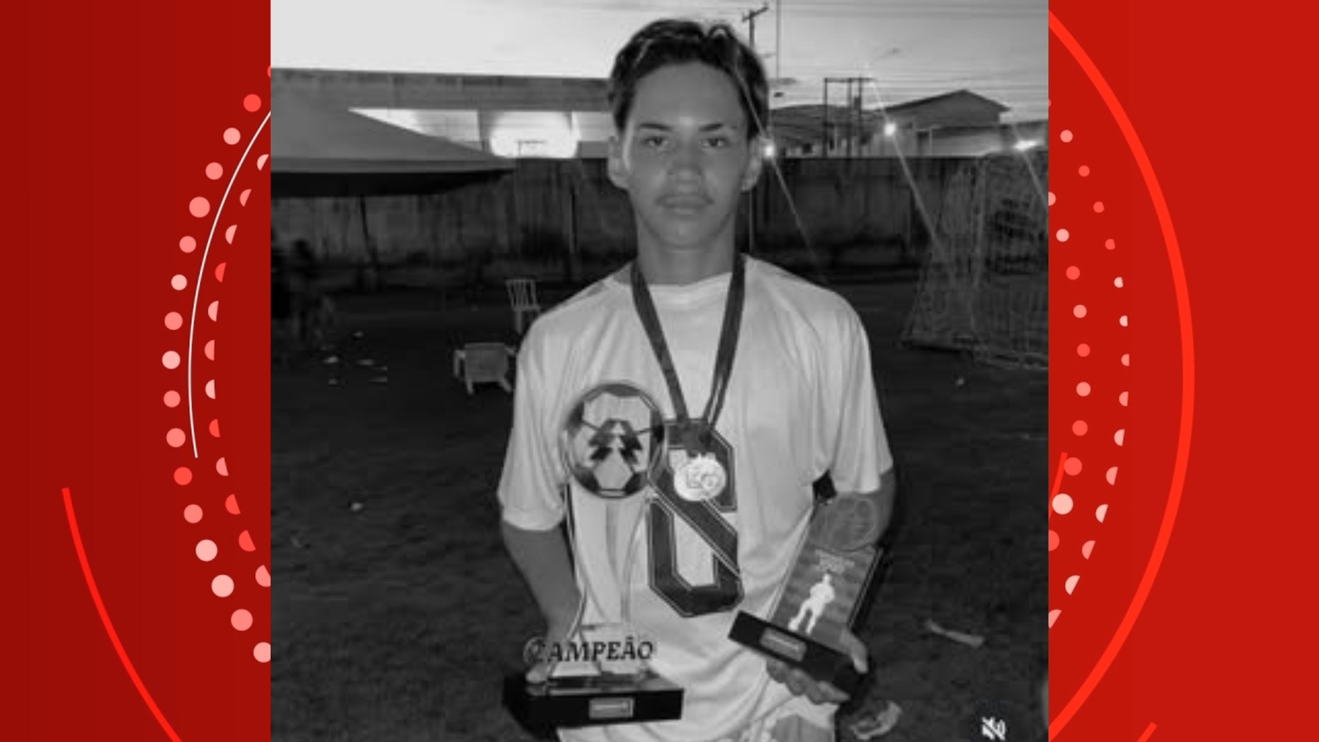 Adolescente João Vitor, de 15 anos, é morto por segurança em festa agropecuária em RO. Reprodução: Globo