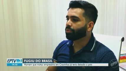 Suspeito de assassinato de empresário em Cravinhos é procurado pela polícia. Reprodução: Globo