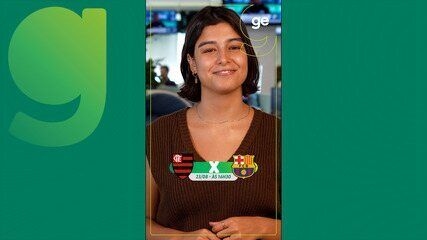 Cartaz da final da Copa Intercontinental Sub-20 entre Flamengo e Barcelona, destacando a rivalidade histórica. Reprodução: Globo