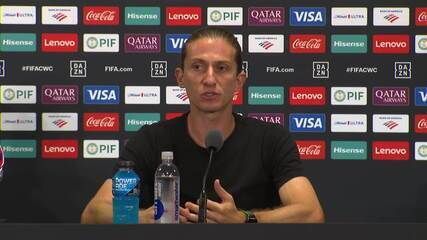 Filipe Luís reconhece a superioridade do Bayern após derrota do Flamengo na Copa do Mundo de Clubes. Reprodução: Globo