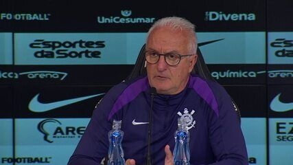 Dorival Júnior comenta sobre as dificuldades após a derrota do Corinthians para o Bahia. Reprodução: Globo