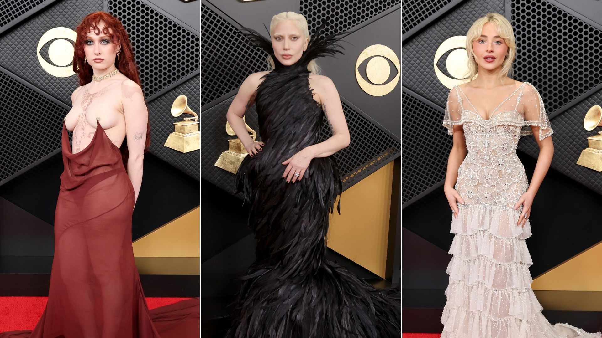Famosos brilham no tapete vermelho do Grammy 2026.. Reprodução: Gshow