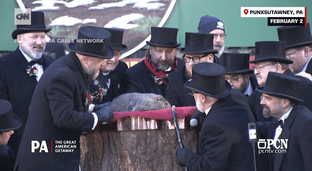 Marmota Phil prevê mais seis semanas de inverno em 2025