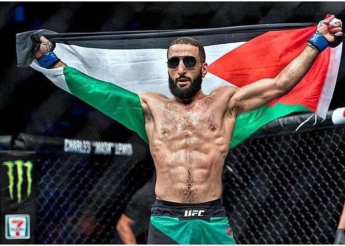 Controvérsia sobre a bandeira palestina de Belal Muhammad