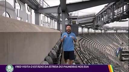 Abel Ferreira comanda treino do Palmeiras nos EUA, preparando a equipe para a Copa do Mundo de Clubes. Reprodução: Globo