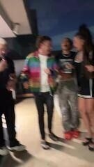 Ludmilla organiza resenha em sua nova casa, com show especial de Belo. Reprodução: Globo