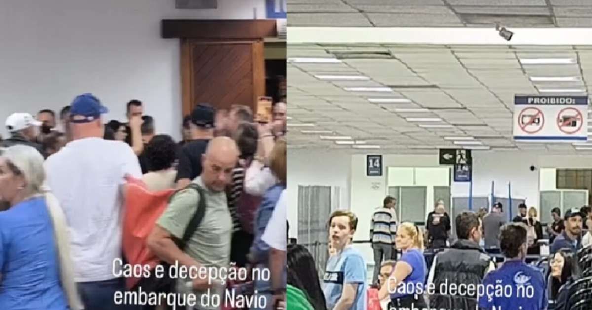 Cruzeiro deixa passageiros para trás em Santos