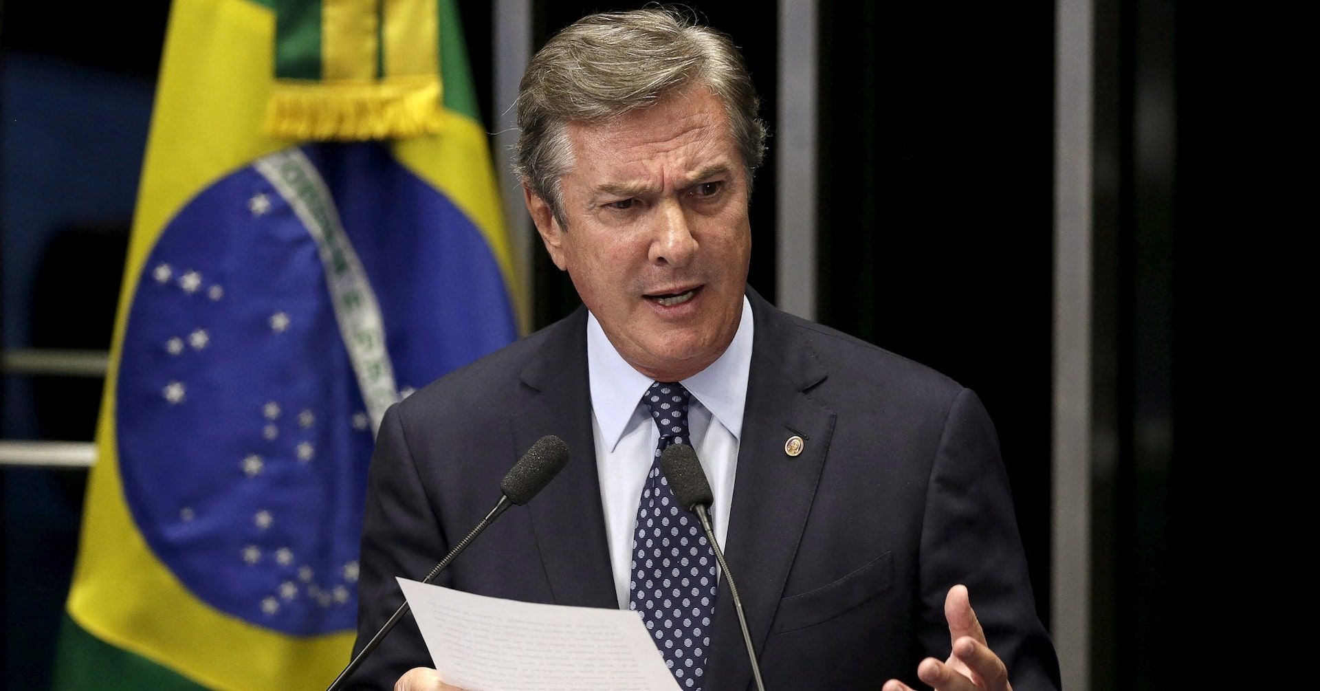 Fernando Collor de Mello é autorizado a cumprir prisão domiciliar após condenação por corrupção. Reprodução: Reuters