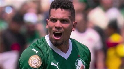 Palmeiras vence Botafogo com gol de Paulinho e avança às quartas da Copa do Mundo de Clubes. Reprodução: Globo