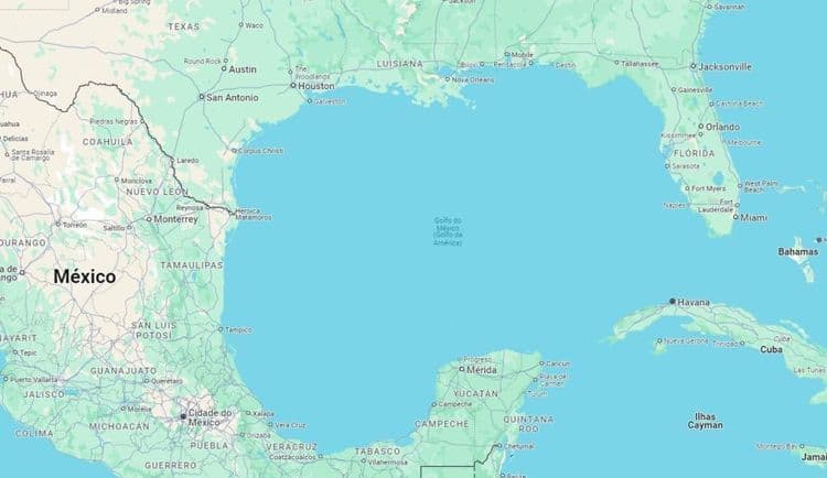 Google Maps altera nomenclatura do Golfo do México