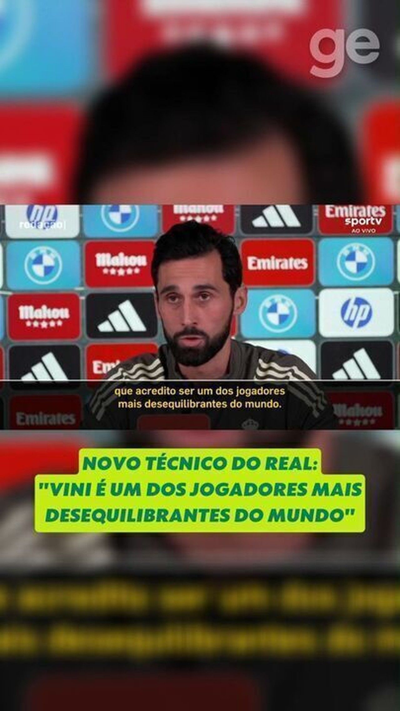 Novo técnico do Real aposta em Vinícius Júnior para brilhar em campo. Reprodução: Ge