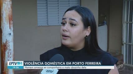 Jovem denuncia ex-marido por matar seu cachorro após separação em Porto Ferreira.; Reprodução: Globo