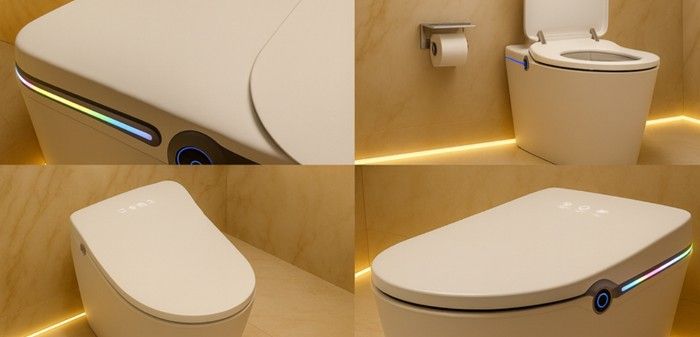 Banheiros inteligentes ganham destaque na arquitetura, refletindo uso de tecnologia e design moderno.. Reprodução: G1