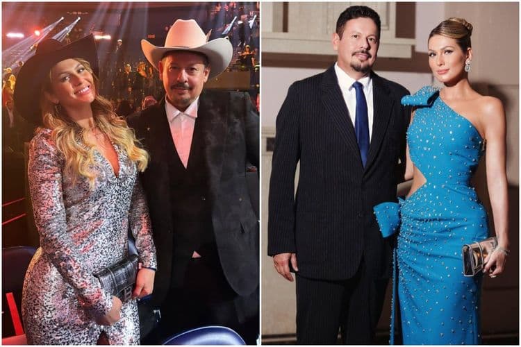 Marcos Araújo, empresário do sertanejo, e Lívia Andrade, após susto em voo com falha no trem de pouso. Reprodução: Globo