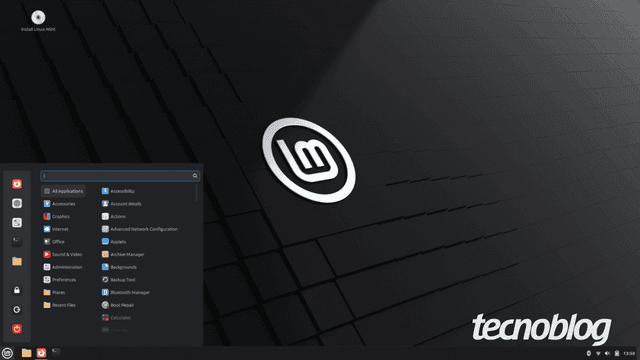 Linux Mint 22.2 Zara é lançado: Cinnamon aprimorado e login por impressão digital. Reprodução: Tecnoblog