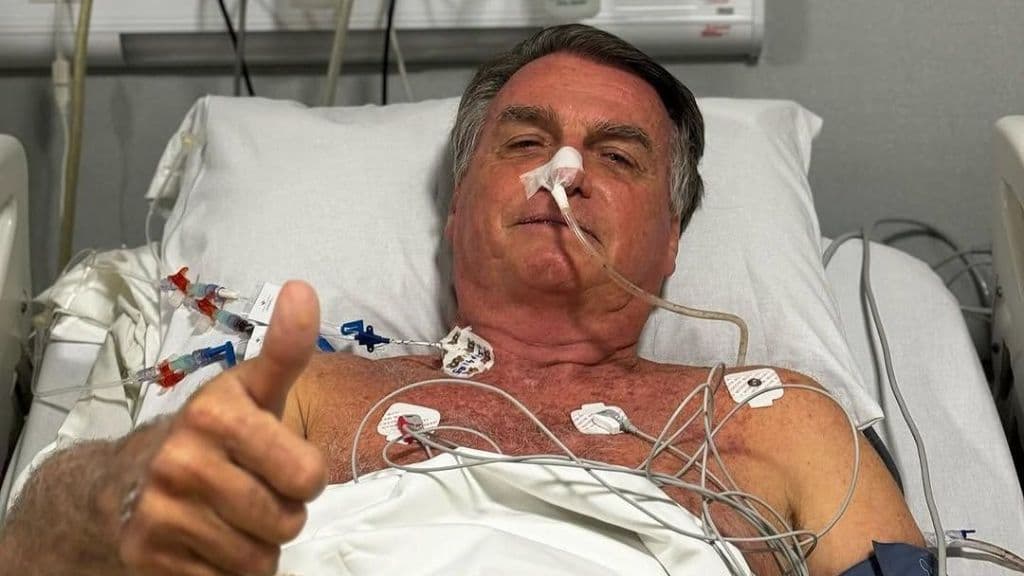Ex-presidente está internado em Natal e se alimenta por sonda devido a obstrução intestinal. Reprodução: CNN Brasil