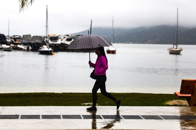 Ciclone em SC traz temporais, ventos até 90 km/h e risco de alagamentos. Reprodução: G1